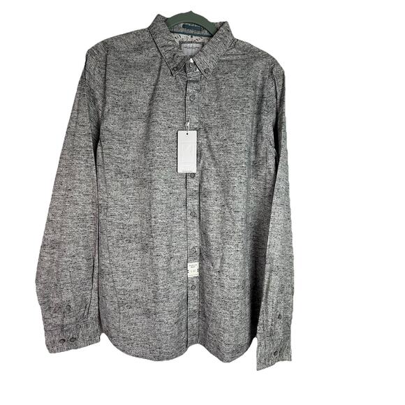 Denim & Flower Ricky Singh Men’s L Long Sleeve Casual Shirt Gray NWT - Picture 1 of 7